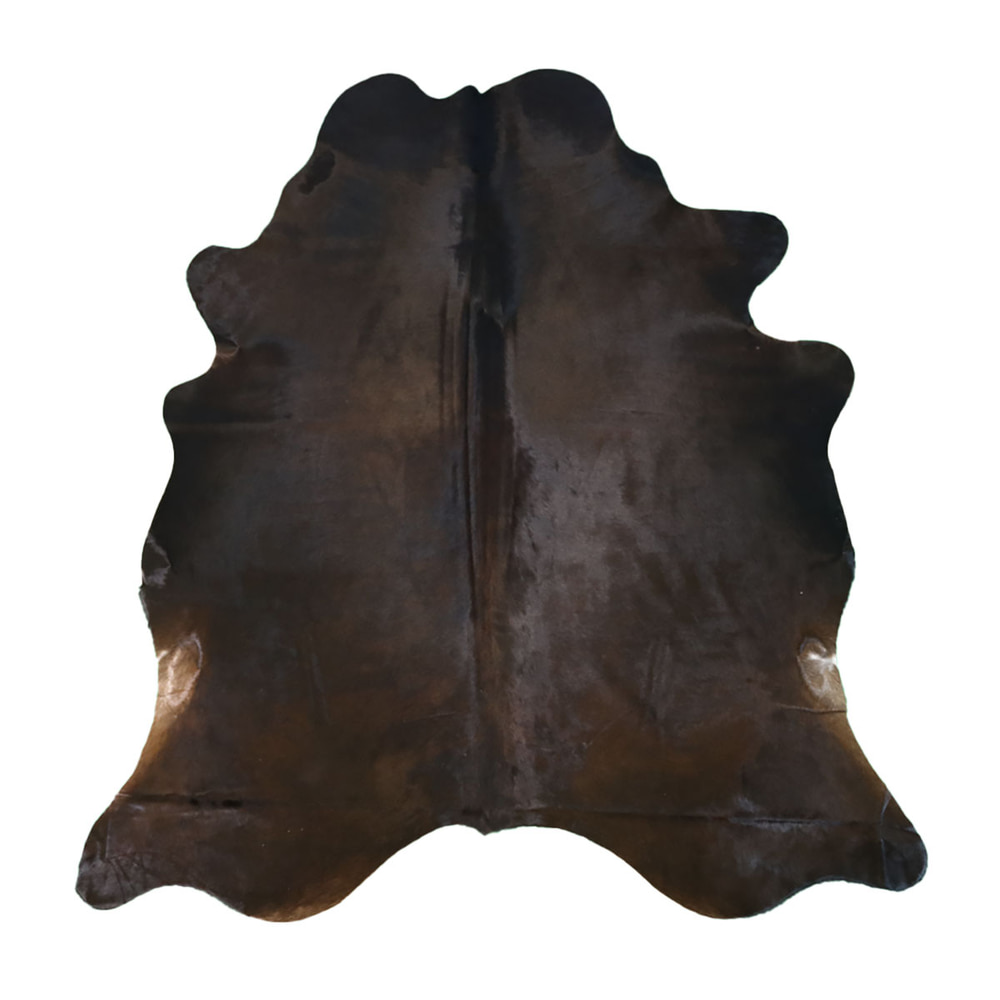 Tmavá hovězí kůže Dark 639, 215 × 190 cm – celkový pohled